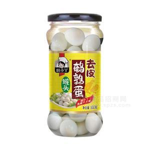 厨小丫去皮鹌鹑蛋罐头蛋制品招商500g