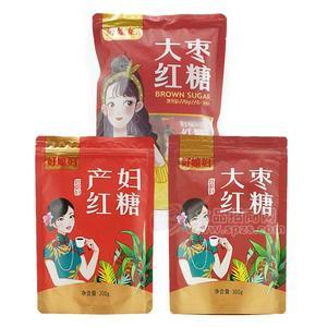 好媳婦產(chǎn)婦紅糖大棗紅糖新品上市拉鏈式包裝袋裝紅糖代理300g