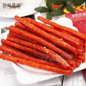 拾光悠味脾气条休闲零食招商网红辣条棒代理新品招商118g
