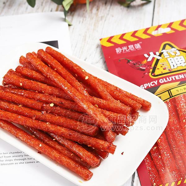 拾光悠味l辣条脾气条休闲零食调味面制品招商网红辣条棒代理118g