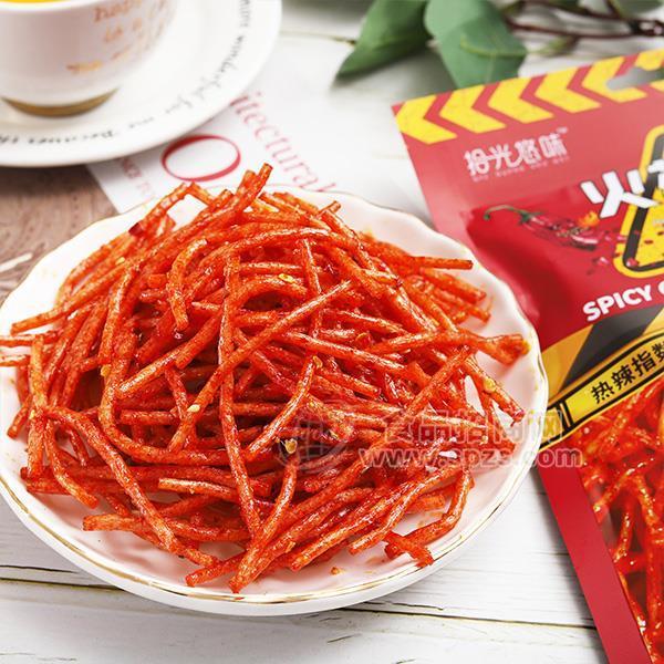 网红辣条丝拾光悠味新品脾气丝招商休闲零食调味面制品118g