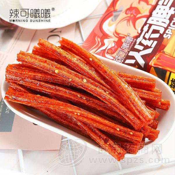 辣可曦曦新品辣条脾气条休闲零食招商网红辣条批发厂家直销118g
