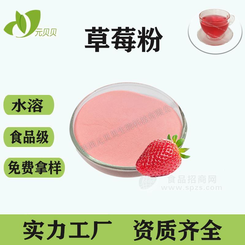 草莓果汁粉壹贝子厂家直供压片糖果现货批发原料草莓提取物草莓粉