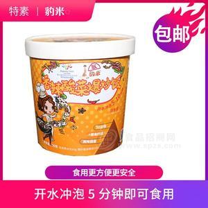 豹米香辣酸菜爆炒饭桶装冲泡米饭方便食品5分钟即食招商