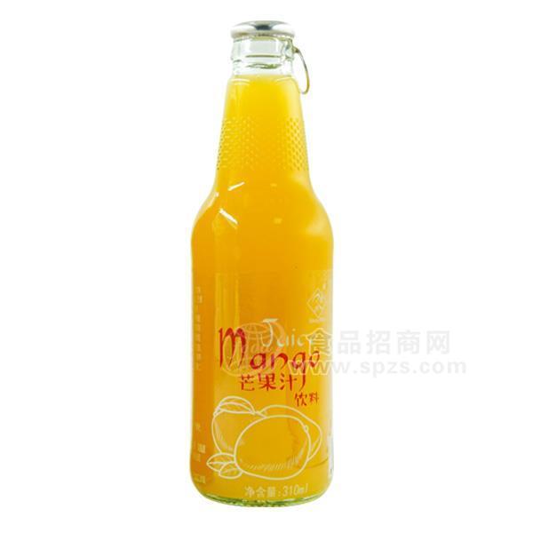 ·荣屋饮品芒果汁饮料招商玻璃瓶310ml 