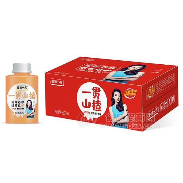 魯佰一貫山楂復(fù)合果汁飲料380mlx15瓶