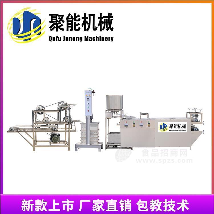 豆腐皮机器制作过程 聚能豆腐皮机报价