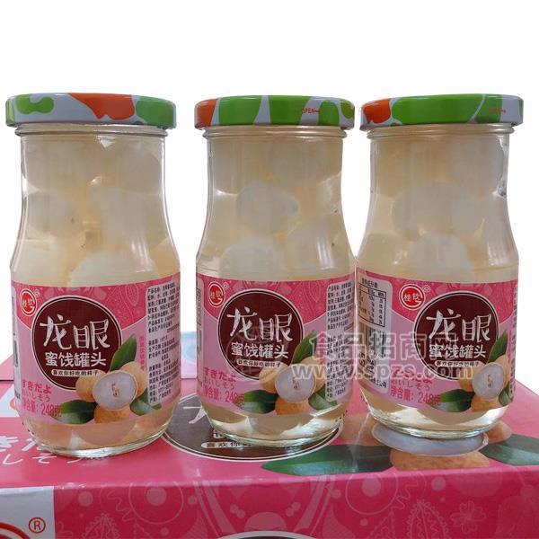 ·桂钦水果罐头龙眼蜜饯罐头食品招商248g 