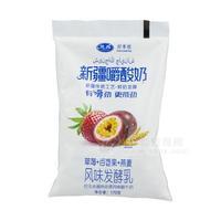 好享儂新疆嚼酸奶草莓+百香果+燕麥風味酸牛奶170g