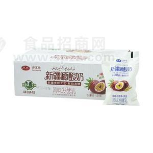 好享侬新疆嚼酸奶草莓+百香果+燕麦风味酸牛奶170gx16袋