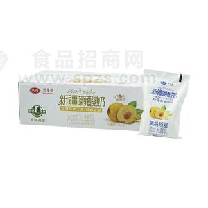 好享侬新疆嚼酸奶黄桃燕麦风味酸牛奶170gX16袋
