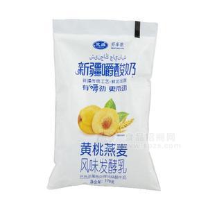 好享侬新疆嚼酸奶黄桃燕麦风味酸牛奶170g