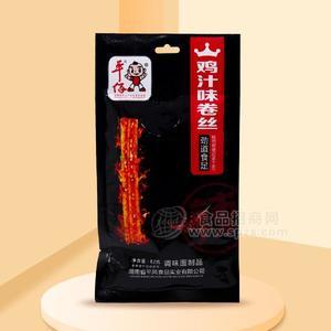 平仔鸡汁味卷丝休闲调味面制品招商休闲零食代理辣条批发新装上市82g