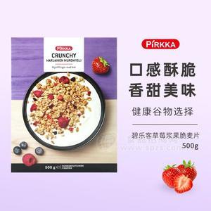 PIRKKA碧樂客草莓漿果脆麥片 網(wǎng)紅食品 500g