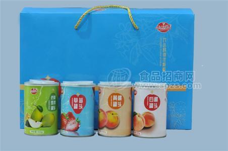 水果罐头混装礼盒