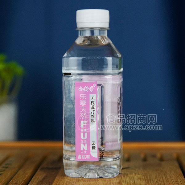 小封號(hào)無汽無糖蜜桃味蘇打飲料 蘇打水招商350ml