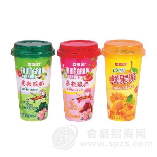 益多滋果粒酸奶饮品椰果粒牛奶全国招商248mlX24瓶
