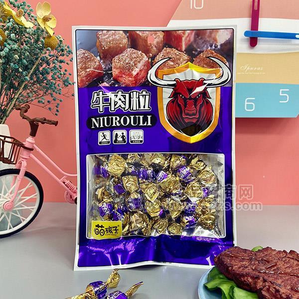 萌孩子沙嗲味牛肉粒零食休闲食品招商50g