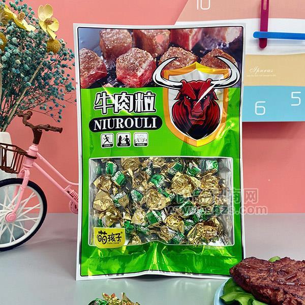 萌孩子五香味牛肉粒零食休闲食品招商50g