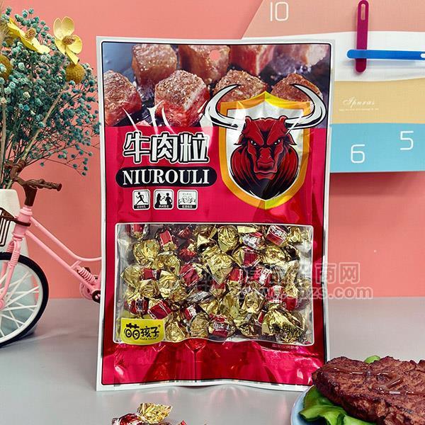 萌孩子香辣味牛肉粒零食休闲食品招商50g