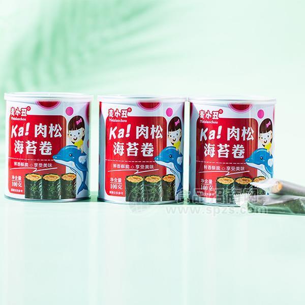 ·麦小丑罐装海苔卷肉松海苔卷代理招商新品上市100g 