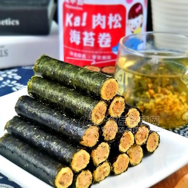 ·麦小丑肉松海苔卷休闲网红零食代理招商 