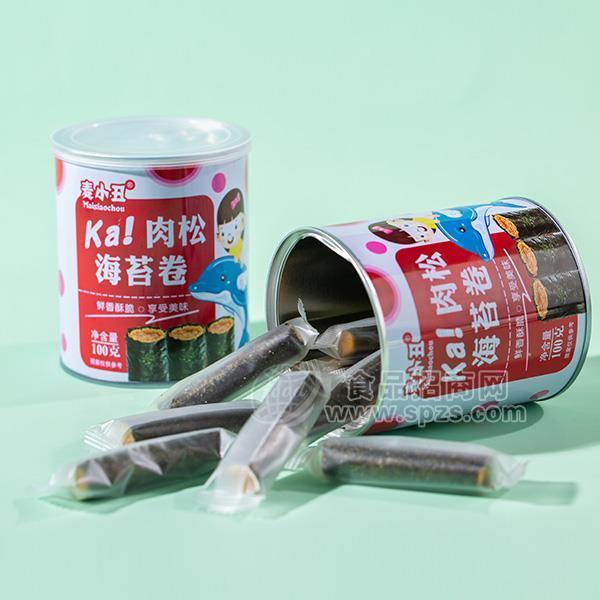 ·麦小丑肉松海苔卷休闲零食批发招商100g 