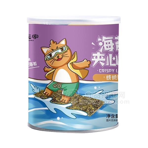 ·馋猫氏家核桃味海苔夹心脆休闲食品招商新品代理 
