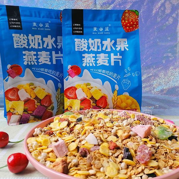·麦小丑酸奶水果燕麦片招商休闲方便食品代理新品上市400g 