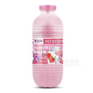 蜜沁源草莓牛奶乳飲料450ml