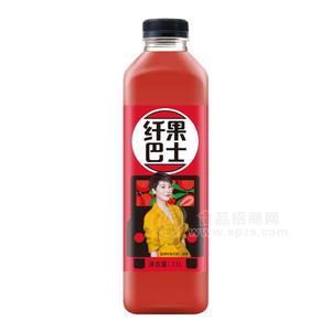 纖果巴士草莓＋楊梅果汁飲料招商代理1.1L