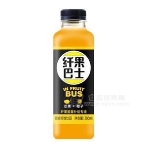 大別山野嶺芒果＋橙子果汁飲料招商纖果巴士飲料代理380ml