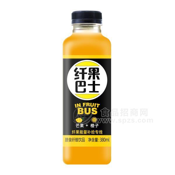 大別山野嶺芒果＋橙子果汁飲料招商纖果巴士飲料代理380ml