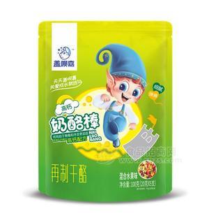 盖呗嘉高钙奶酪棒100克 20g×5支 再制干酪 混合水果味 奶制品 婴幼儿食品