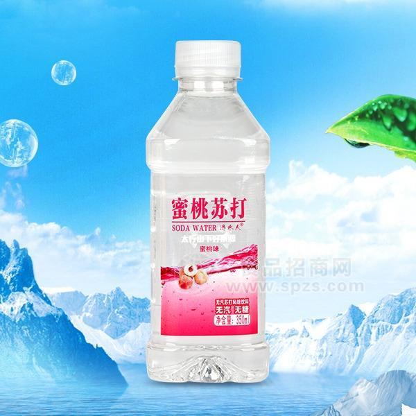 ·济水人350ml*24瓶蜜桃味无汽无糖苏打水果味饮料招商 