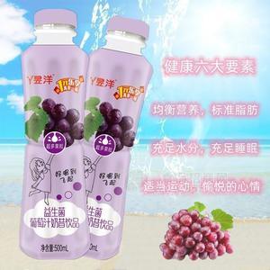 昱洋益生菌葡萄汁奶昔飲品500ml*15瓶裝招商