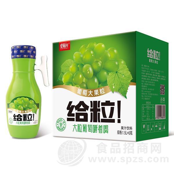 鹿燃葡萄果粒果汁饮料招商1.5Lx6瓶
