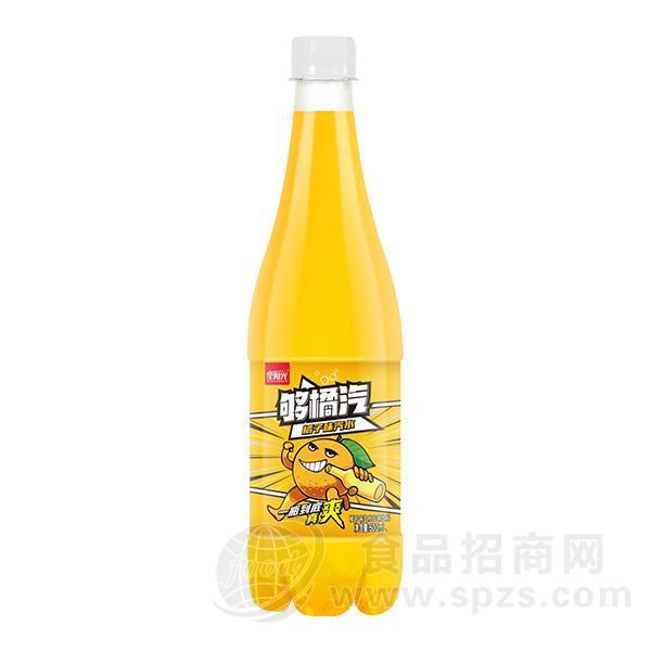 星阳光橘子味汽水风味饮料招商500ml