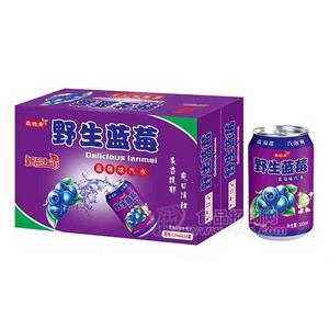 鑫锐青野生蓝莓蓝莓味汽水320mlx24罐