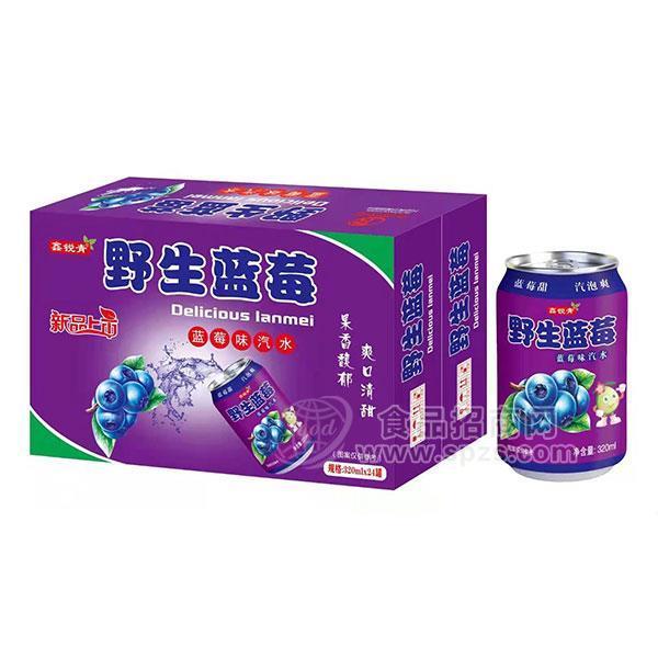 鑫锐青野生蓝莓蓝莓味汽水320mlx24罐