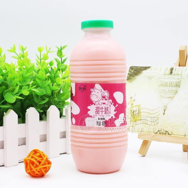 甜小邪甜牛奶乳飲料 草莓味450ml
