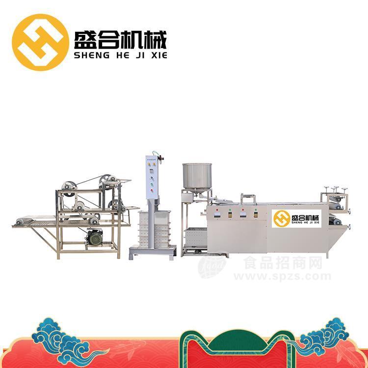 商丘仿手工豆腐皮機生產廠家  全自動豆腐皮切絲機