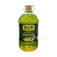 百年金币非转基因添加5%特级初榨橄榄油食用植物调和油5升装