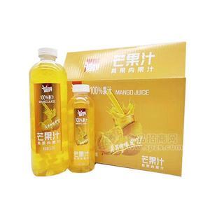爱吖芒果汁真果肉果汁饮料招商箱装