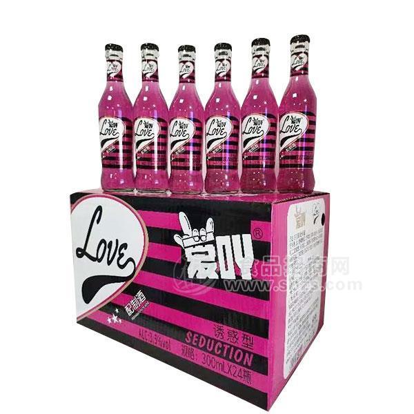 爱吖诱惑型配制酒苏打酒招商300mlx24瓶
