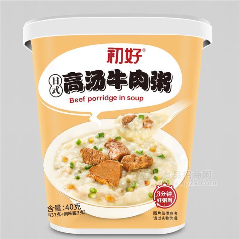 日式高湯牛肉粥 方便粥招商