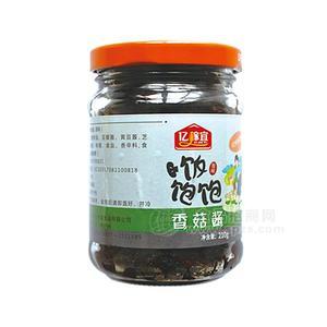 億稼宜飯飽飽香菇醬調(diào)味醬醬類玻璃罐裝招商210g