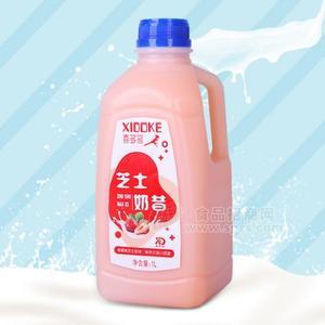 喜多客 草莓味芝士奶昔  乳飲料 1L