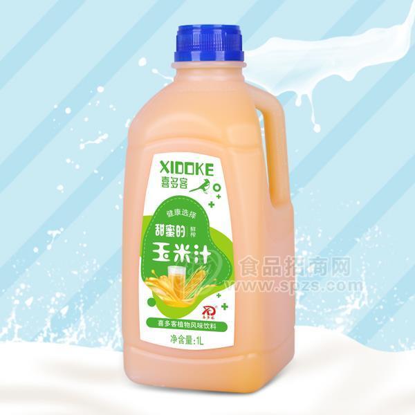 喜多客玉米汁植物飲料風(fēng)味飲料1L