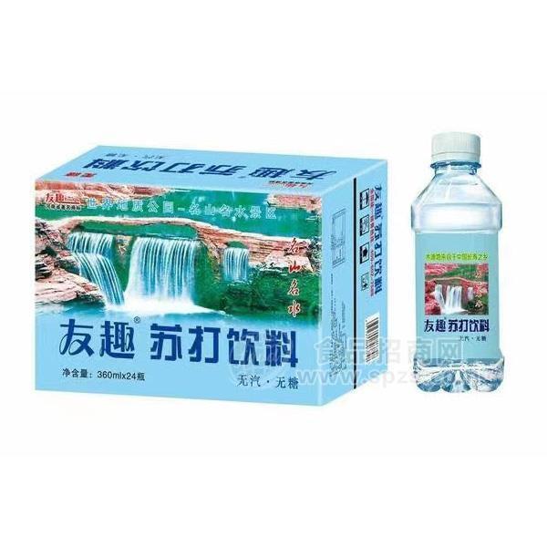 友趣無(wú)汽無(wú)糖蘇打飲料360mlx24瓶